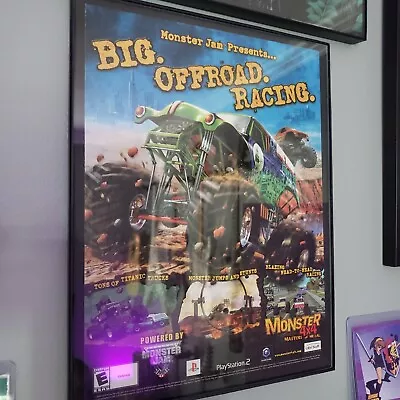 FRAMED 2004 Monster Truck Jam Monster 4x4 Masters Of Metal Video Game Wall Art • $29