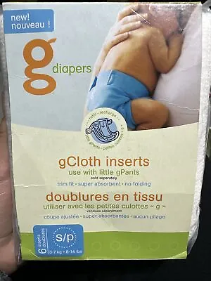 Gdiaper Reusable Cloth Inserts Small Gcloth-14 Lbs • $35