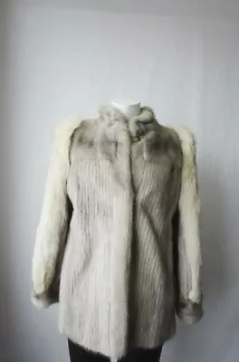 Women's Sz 6  Sapphire Mink Jacket Coat  Fox Fur  MINT+  SALE! • $225