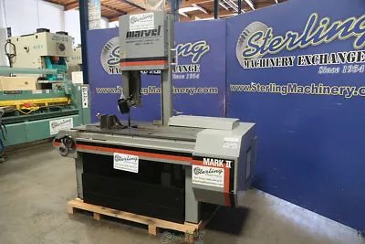 18  Used Marvel Vertical Bandsaw (Tilt Frame) Mdl. SERIES 8 MARK II A7410 • $19500