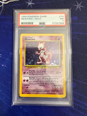 $49.99 • Buy Pokemon Mewtwo 10/102 Base Set Vintage PSA 7