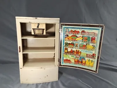 Vintage Wolverine Tin Kitchen “Polar” Toy Refrigerator / Freezer • $38.99