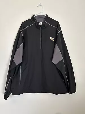 FootJoy Sport Windshirt Golf Pullover - Black/Charcoal 32664 2XL Branded LSU • $25