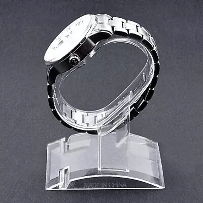 10pcs Wristband Watch Bracelet Bangle Stand Rack Display Holder Clear Acrylic • £7.41