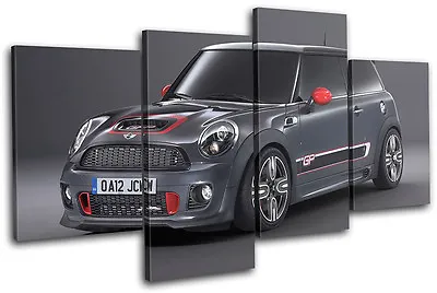 Mini John Cooper Works Cars MULTI CANVAS WALL ART Picture Print VA • £39.99