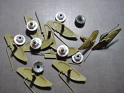 $19.95 • Buy 10 Pc Ford Fender Body Side Trim Moulding Clips Sealer Nuts 1-1/4  - 1-1/2  NORS