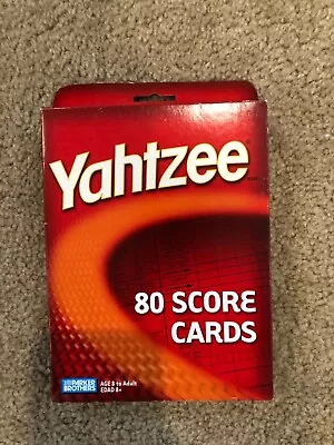 Yahtzee Score Cards Pad For Game Play 80 Sheets In Original Box Red NEW • $9.99