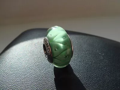 Genuine Pandora Murano Green Looking Glass  S925 Ale Glass Bead Charm 790925 • £0.99