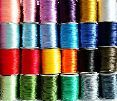 5 Meters (196 ) Of Rattail Satin String Cord Jewellery KUMIHIMO Shambala 2mm  • £2.35