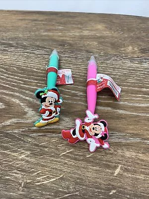 2x Disney Character Writing Pens Minnie Mickey Stocking Stuffers New Sealed NIP • $12.99