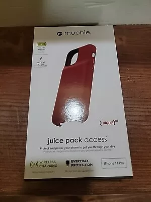 Mophie Juice Pack IPhone 11 Pro Access 2000mAh Battery Case Wireless Red • $19.99