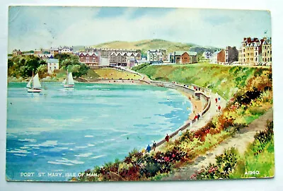 Postcard - PORT ST MARY ISLE OF MAN - E.W.Trick - Valentine's 1949 - (DRG17-3) • £1.50