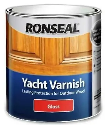 Ronseal Exterior Long Lasting Yacht Varnish Gloss Finished 500ml  • £10.99