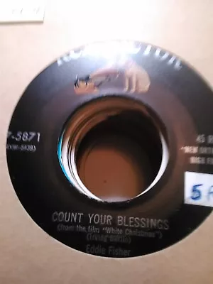 Eddie Fisher Count Your Blessings ~ 1954 RCA Victor 45 • $3.77