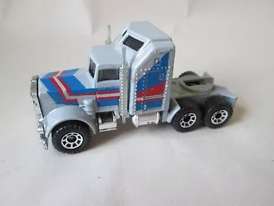 1981 Matchbox Silver Kenworth Conv. Aerodyne Cab Rig Truck #41 Macau 1/100 • $10.98