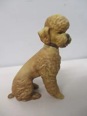 VINTAGE GERMAN KAISER STITTING FRENCH POODLE DOG FIGURINE With COLLAR • $30