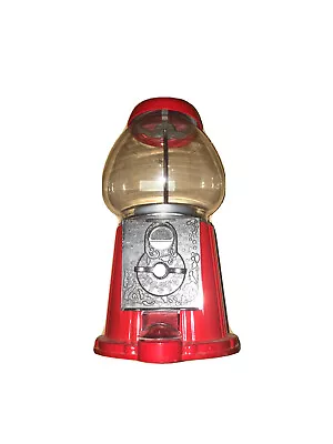 Vintage 1985 Red Carousel Bubble Gum Candy Machine Metal Glass Counter Top • $19.99