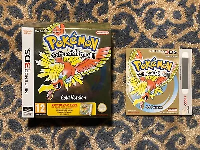 Pokémon Gold Nintendo 3DS CIB Complete In Box AUTHENTIC Download Code & Box EUR • $50