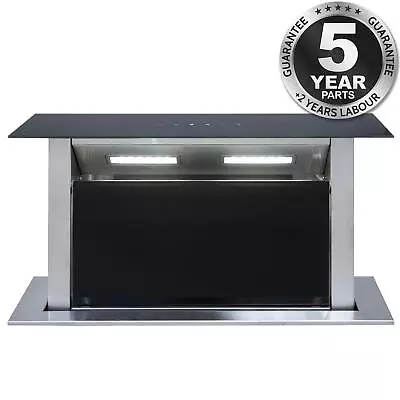 SIA DD60BL 60cm Black Touch Control Downdraft Cooker Hood Island Extractor Fan • £354.99