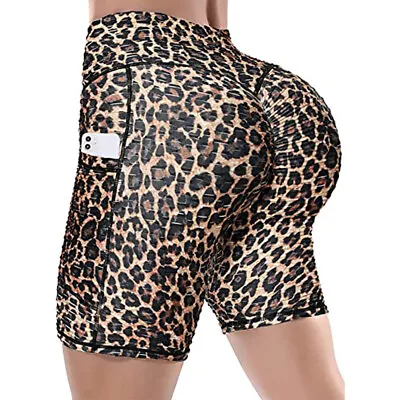 £19.49 • Buy Womens Gym Shorts High Waist 1/2 Yoga Leggings Fitness Running Cycling Hot Pants