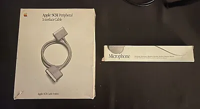 Apple Macintosh Computer SCSI Peripheral Interface Cable M0207 + 1990 Apple Mic • $29.99