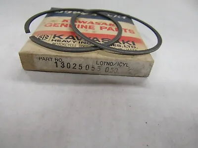 KAWASAKI NOS Piston Rings Second Over (0.50) 13025-055 NEW Vintage KX250 1974-76 • $19.99