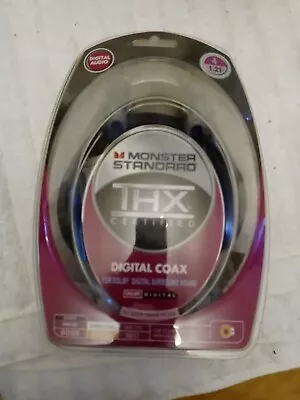 Monster Standard Digital Coax 4 Foot Digital Audio Cable THX Certified Surround • $14