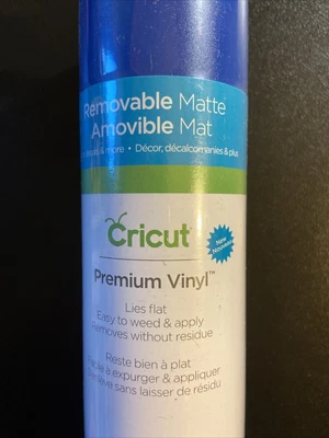 $8 • Buy CRICUT PREMIUM REMOVABLE MATTE VINYL 12”x48” ROLL VIVID BLUE.