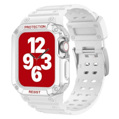 $16.99 • Buy For Apple Watch Band Case Rugged Bumper Strap IWatch SE Series 8 7 6 3 2 45 42mm