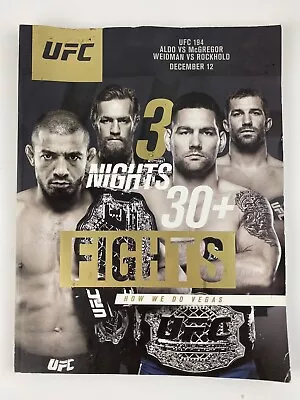 UFC 194 Rose V Paige TUF Finale Mendes V Edgar Official Program Conor McGregor • $31.99