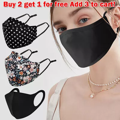 Adult Fabric Face Mask Washable Reusable Protective Cloth Unisex Fashion Floral • $5.99