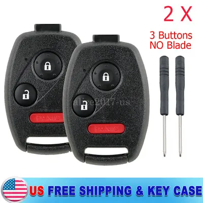 2 Remote Car Key Fob Shell Case Cover For 2009 2010 2011 2012 2013 Honda Fit • $8.85