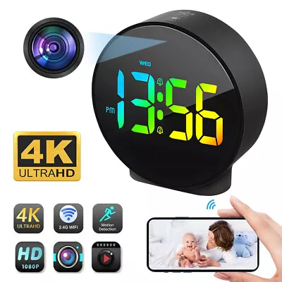 HD 1080P Wifi Camera DVR Motion Security Wireless IR Cam Nanny Video Alarm Clock • $54.14