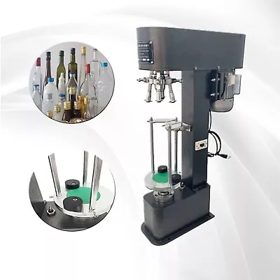 Semi-Automatic Screw Cap Capping Machine Adjustable Height Packing Machine 110V • $655.09