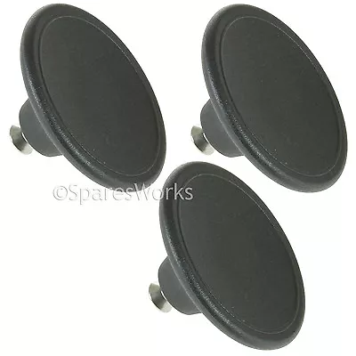 3 X 5.5cm Handle Glass Lid Knob For Le Creuset Casserole Pot Saucepan Lids Black • £18.24