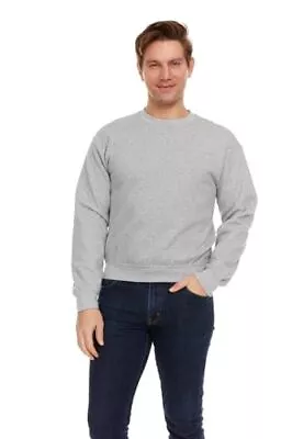 Mens Crewneck Sweatshirts In Bulk Cotton Wholesale Packs Men Layer Shirt • $66.90