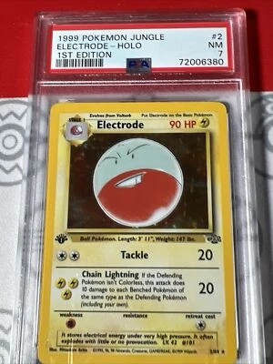 $44.99 • Buy 1999 Pokemon Jungle 1st Edition Holo Electrode 2/64 PSA 7 NM RARE CARD