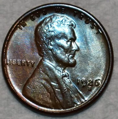 Uncirculated 1926-S Lincoln Cent Sharp Tough Date Specimen. • $8.50