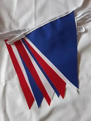 Fabric Bunting Handmade Various Designs Red White Blue D Day 80th Anniversary • £6.95