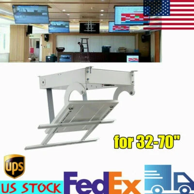 $420 • Buy 32”-70” Electric LED LCD TV Ceiling Rack Hanger Lifter Stand Bracket With Remote