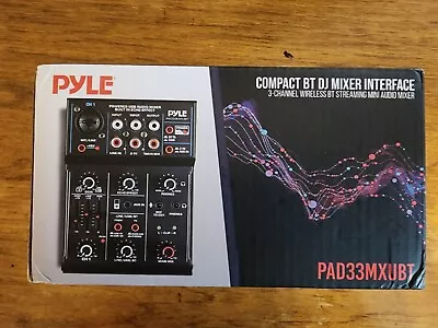 Pyle Professional Wireless DJ Audio Mixer - 3-Channel Bluetooth DJ Controller • $5.50