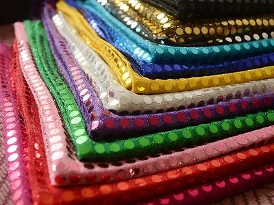£0.99 • Buy 6mm Sequin Shiny Sparkly Material Nylon Polyester Fabric Fancy Dress