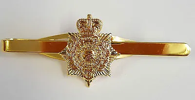 £10 • Buy Regimental Tie Clip  Royal Marines Helmet Plate (Gilt Metal)