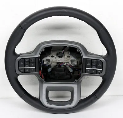 OEM Steering Wheel For Ford F150 Hybrid Lariat XLT Lightning Black Leather • $325