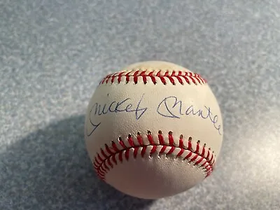 MICKEY MANTLE Signed Autographed Authenticated American League Baseball • $949