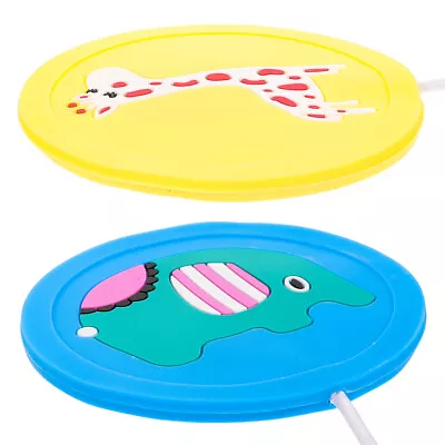 2 Pcs Silicone Heating Coaster Baby Warm Cup Warmer Plate • £9.29