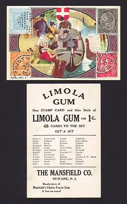 E239 Limola Gum Card - Mail Carriers & Stamps Series - The Mail In Venice Italy • $29.95