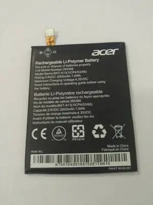 NEW Original Battery For Acer BAT-A13 385366 1ICP4/53/66 2000mAh 3.8V 7.6Wh • $19.59