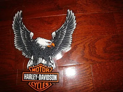 Harley Davidson Vintage Large Bar & Shield Eagle Decal (inside)new Beauty! • $10.99