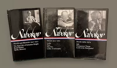 Nabokov: Novels 3 Volume Set 1941-1951 (VG) 1955-1962 1969-1974 (NEW) • $123.49